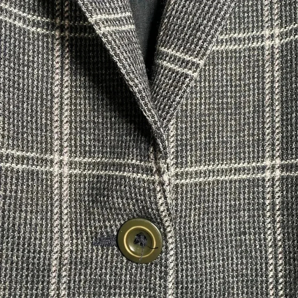 Designs by Derek Martin Women's Blazer Size 16 Blazer Plaid Grey - Picture 4 of 8